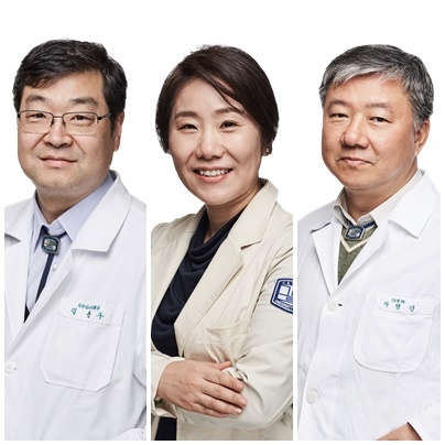 서울성모병원 김용구·김명신·박영민 교수(왼쪽부터) 