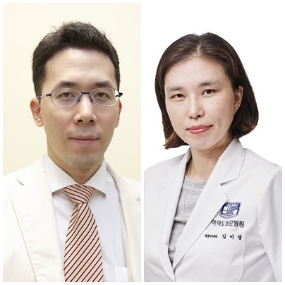 서울성모병원 이승환·여의도성모병원 김미경 교수(왼쪽부터)