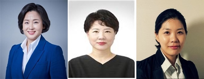 사진설명: (좌로부터) 이수진 전 최고위원, 박영숙 단장, 신현영 전 의협 대변인