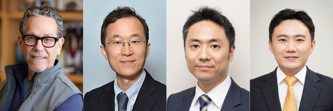 왼쪽부터 로날드 에반스-구본권-김진홍-유창훈 교수