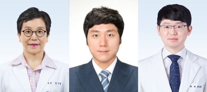 <좌측부터 김나영 교수, 김원석 전문의, 최용훈 교수 順>